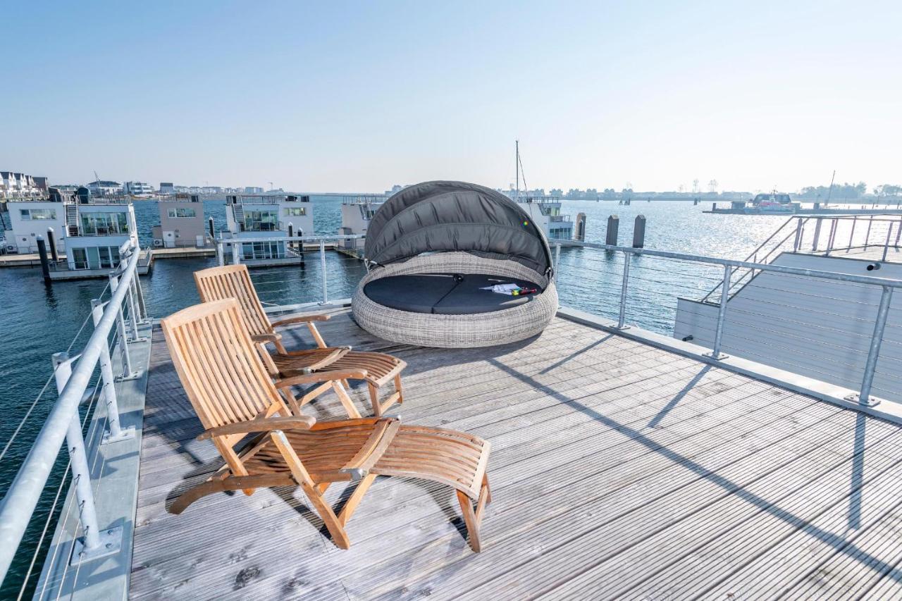 Вилла Schwimmendes Haus 10 Grad Ost Ольпениц Экстерьер фото